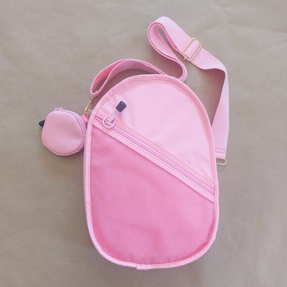 Mayva K Handbags - Light Pink Cross-body Pickleball Bag with a Coin Purse